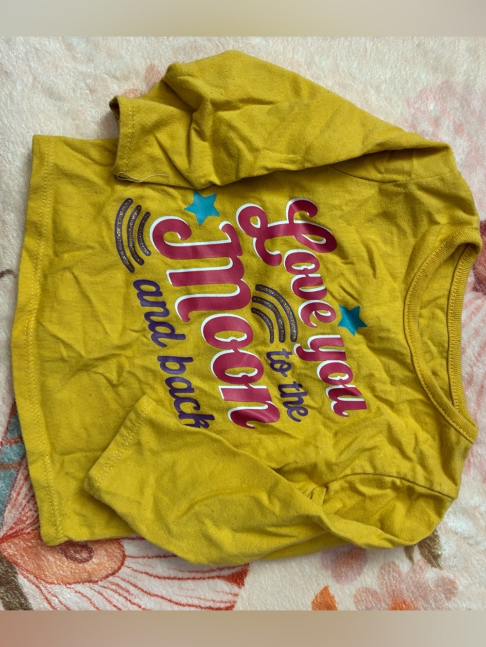 Garanimals Yellow Long-Sleeve Top with Pink Moon Graphic